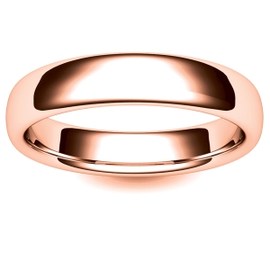 Soft Court Very Heavy - 4mm (SCH4-R) Rose Gold Wedding Ring